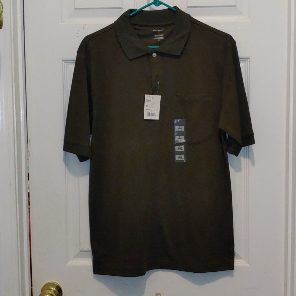 Covington Safari green polo shirt
Sz S
NWT
